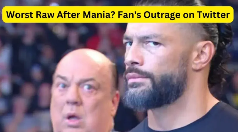 Worst Raw After Mania Is Vince McMahon Responsible Fan's Outrage on Twitter (1)